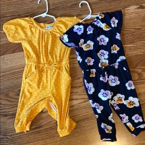 Baby girl pant rompers